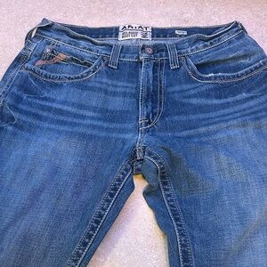 Ariat Men’s Relaxed Boot Cut Jeans - Dark Blue Wash